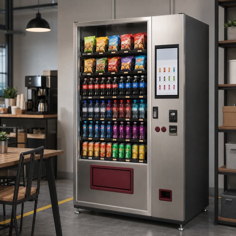 Heavy Equipment Glass - Distributore Automatico di Snack e Bevande