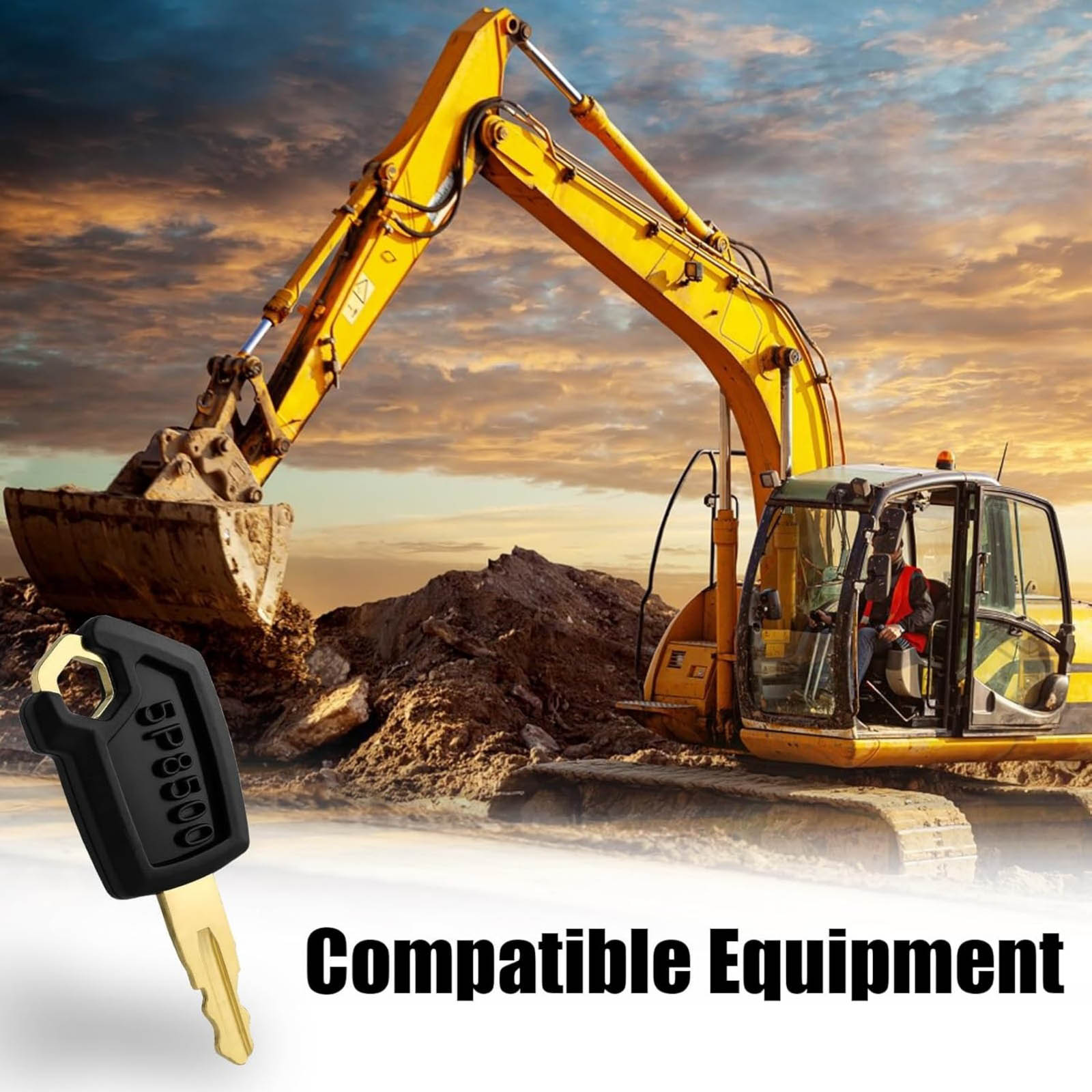 Heavy Equipment Caterpillar - 10 Pezzi Chiave di Accensione 5P8500